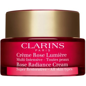 Clarins Rose Radiance Cream Super Restorative crema de zi cu efect de anti imbatranire antirid