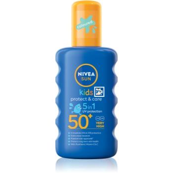 Nivea Sun Kids spray colorat pentru copii pentru bronzat SPF 50+