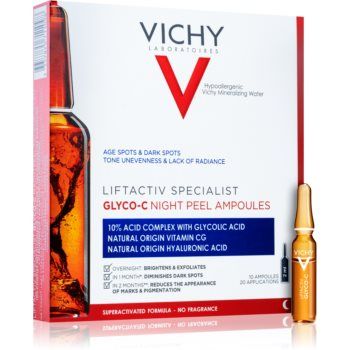 Vichy Liftactiv Specialist Glyco-C fiole împotriva pigmentării pentru noapte