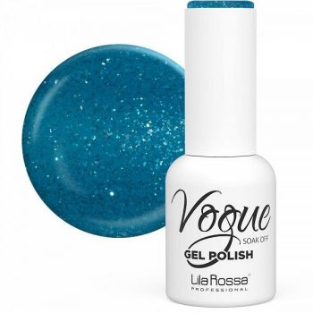 Oja Semipermanenta Vogue 65 Sparkly Turqoise Sclipici Lila Rossa, 10 ml de firma originala