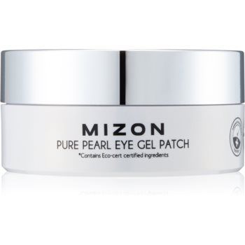 Mizon Pure Pearl Eye Gel Patch masca hidrogel pentru ochi împotriva ridurilor și a cearcănelor întunecate