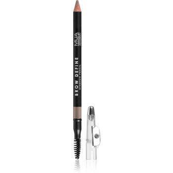 MUA Makeup Academy Brow Define creion de sprancene de lunga durata cu pensula ieftin