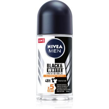 Nivea Men Invisible Black & White deodorant roll-on antiperspirant pentru barbati ieftin