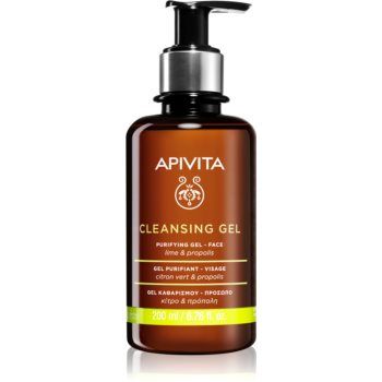 Apivita Cleansing Propolis & Lime gel de curățare pentru ten gras și mixt de firma originala