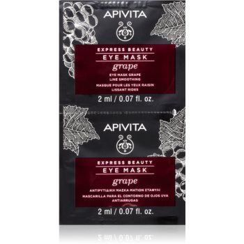 Apivita Express Beauty Line Smoothing Eye Mask Grape masca pentru ochi cu efect de netezire