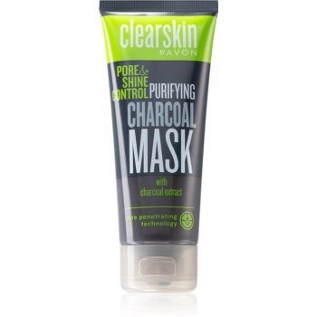 Avon Clearskin  Pore & Shine Control Masca de curățare cu cărbune