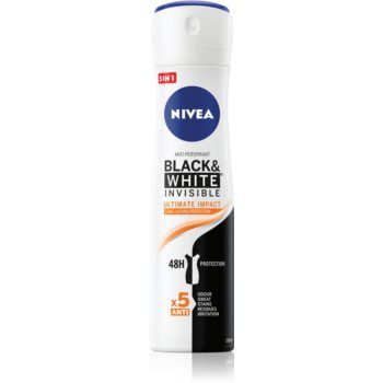 Nivea Invisible Black & White Ultimate Impact spray anti-perspirant pentru femei ieftin