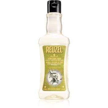 Reuzel Tea Tree șampon, balsam și gel de duș 3 în 1 pentru barbati