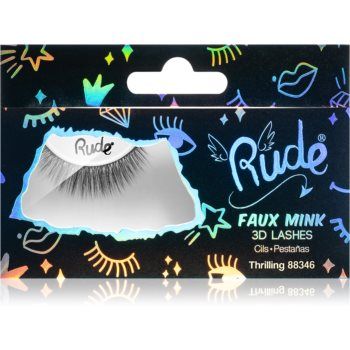 Rude Cosmetics Essential Faux Mink 3D Lashes Pentru fixarea genelor