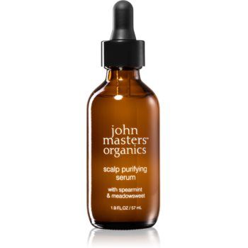 John Masters Organics Spearmint & Meadowsweet Scalp Purifying Serum ser pentru scalp cu efect de nutritiv