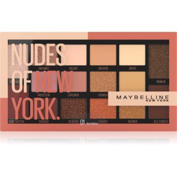 MAYBELLINE NEW YORK Nudes Of New York paletă cu farduri de ochi