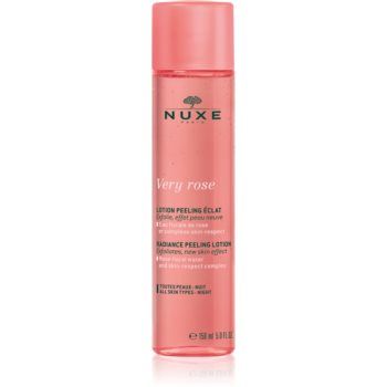 Nuxe Very Rose Radiance Peeling Lotion exfoliant iluminator pentru toate tipurile de ten
