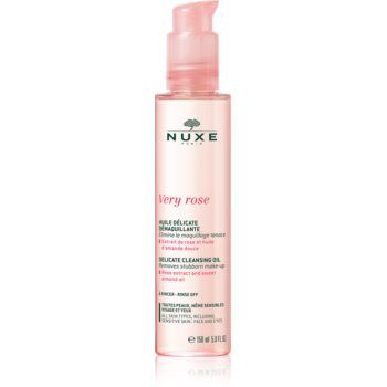 Nuxe Very Rose Delicate Cleansing Oil ulei de curățare blând pentru față și ochi