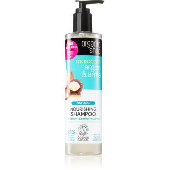 Organic Shop Natural Moroccan Argan & Amla sampon hranitor pentru par deteriorat si vopsit