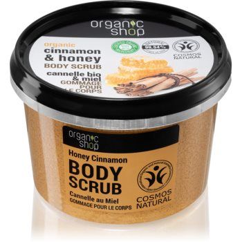 Organic Shop Cinnamon & Honey exfoliant delicat pentru corp