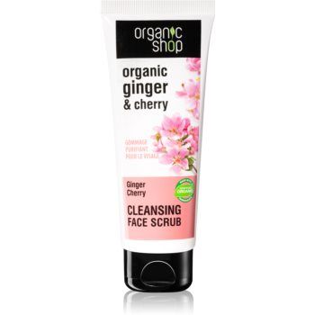 Organic Shop Ginger & Cherry demachiant cu efect de peenling de firma original