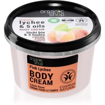 Organic Shop Lychee & 5 Oils crema de corp ieftina