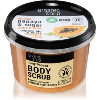 Organic Shop Organic Papaya & Sugar exfoliant de corp cu zahăr