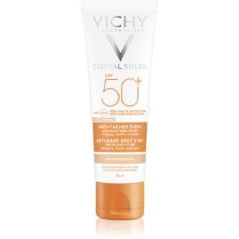 Vichy Capital Soleil cremă colorantă împotriva petelor pigmentare 3 în 1 SPF 50+