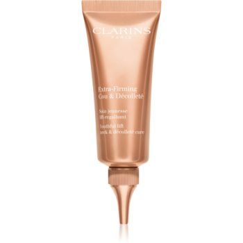 Clarins Extra-Firming Youthful Lift Neck & Décolleté Care Cremă fermitate gât și decolteu pentru riduri si pete