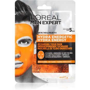 L’Oréal Paris Men Expert Hydra Energetic mască textilă hidratantă pentru barbati