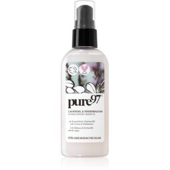 pure97 Lavendel & Pinienbalsam cremă hrănitoare și termo-protectoare cu ulei