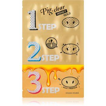 Holika Holika Pig Nose Honey Gold patch-uri de curatare a prilor de pe nas