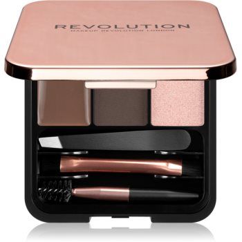 Makeup Revolution Brow Sculpt Kit set pentru sprancene perfecte de firma original