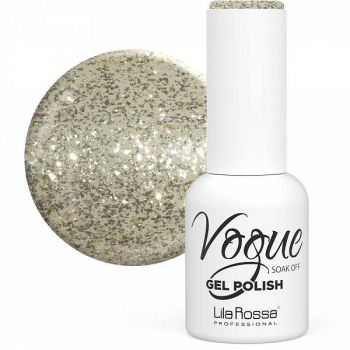 Oja Semipermanenta Vogue 046 Euphoric Sclipici Lila Rossa, 10 ml