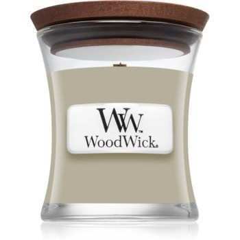 Woodwick Fireside Au Coin Du Feu lumânare parfumată cu fitil din lemn