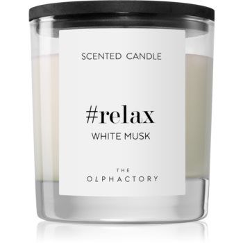 Ambientair Olphactory Black Design White Musk lumânare parfumată (Relax)