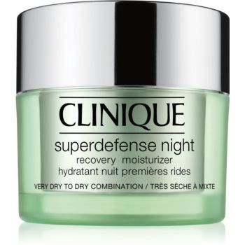 Clinique Superdefense™ Night Recovery Moisturizer crema de noapte hidratanta impotriva primelor semne de imbatranire ale pielii