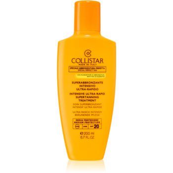 Collistar Special Perfect Tan Intensive Ultra-Rapid Supertanning Treatment agent pentru accelerarea și prelungirea bronzării SPF 20 de firma originala