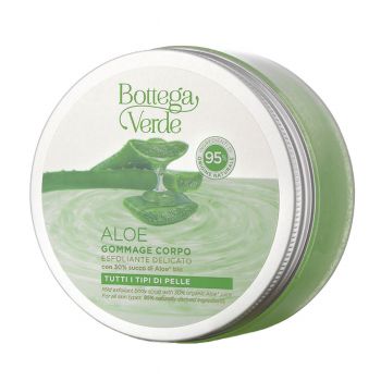 Exfoliant pentru corp, bland, cu aloe vera bio, 95% ingrediente naturale