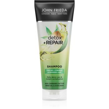 John Frieda Detox & Repair șampon detoxifiant pentru curățare pentru par deteriorat