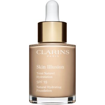 Clarins Skin Illusion Natural Hydrating Foundation makeup radiant cu hidratare SPF 15