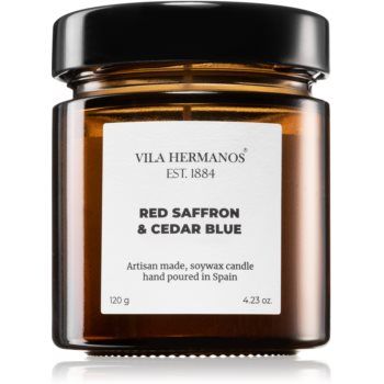 Vila Hermanos Apothecary Red Saffron & Cedar Blue lumânare parfumată