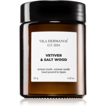 Vila Hermanos Apothecary Vetiver & Salt Wood lumânare parfumată