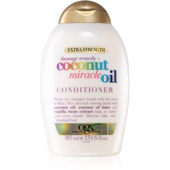 OGX Coconut Miracle Oil balsam pentru întărirea părului cu ulei de cocos