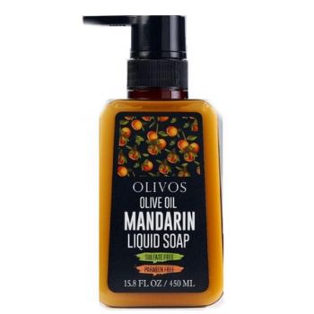 Sapun Lichid cu Ulei de Masline si Mandarina Olivos, 450 ml