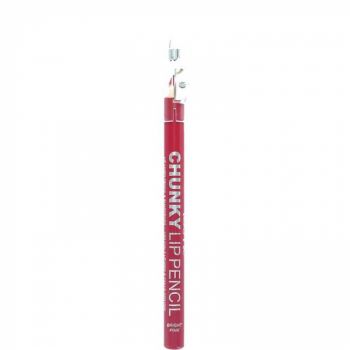 Creion De Buze Technic Chunky Lip Pencil cu ascutitoare, Bright Pink