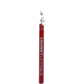 Creion De Buze Technic Chunky Lip Pencil cu ascutitoare, Dark Red