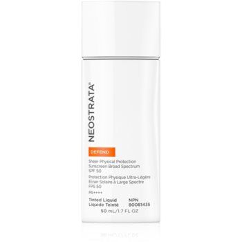 NeoStrata Defend Defend Sheer Physical Protection fluid protector cu minerale pentru fata SPF 50 la reducere