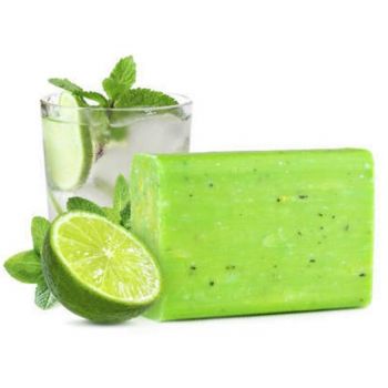 Sapun Presat la Rece cu Aroma de Mojito Yamuna, 100g Sapun Presat la Rece cu Aroma de Mojito Yamuna, 100g