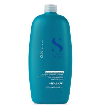 Balsam de Curatare pentru Par Cret sau Ondulat - Semi di Lino Curls Hydrating Co-Wash Alfaparf Milano, 1000 ml ieftin