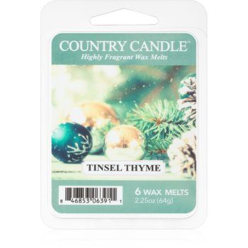 Country Candle Tinsel Thyme ceară pentru aromatizator