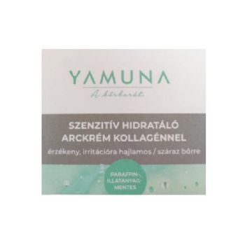 Crema Faciala Hidratanta cu Colagen pentru Ten Sensibil Yamuna, 50ml