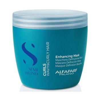 Masca pentru Par Cret sau Ondulat - Semi di Lino Enchancing Mask Curls Wavy& Curly Hair Alfaparf Milano, 500 ml ieftina