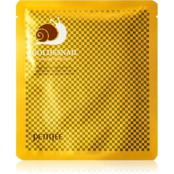 Petitfée Gold & Snail mască intensă cu hidrogel extract de melc