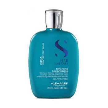 Sampon pentru Par Cret sau Ondulat - Semi di Lino Curls Enhancing Low Shampoo Alfaparf Milano, 250 ml